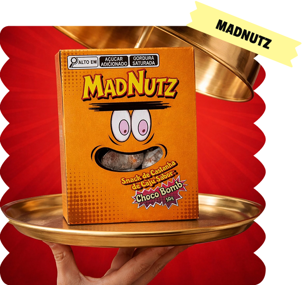 MadNutz produto na bandeja